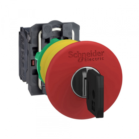 Schneider Electric Кнопка аварийного останова и отключения, возврат ключем XB5AS9442