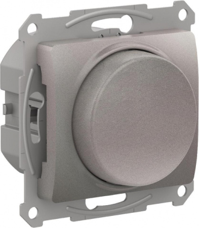 Systeme Electric Glossa Платина Светорегулятор (диммер) повор-нажим, LED, RC, 400Вт, мех.