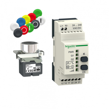 Schneider Electric Комплект приемник и беспроводная кнопка AC/DC XB4RFA02