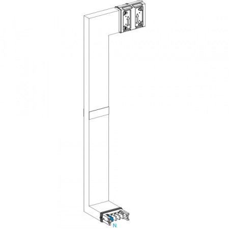 Schneider Electric CANALIS KSA СЕКЦИЯ УГЛОВАЯ НА ЗАКАЗ 250А С ОГН. A=250 B=700 ДО 1200 C=200