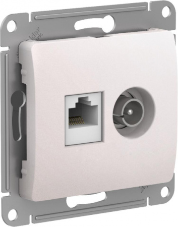 Systeme Electric Glossa Перламутр Розетка двойная TV + компьютерная RJ45, кат. 5Е