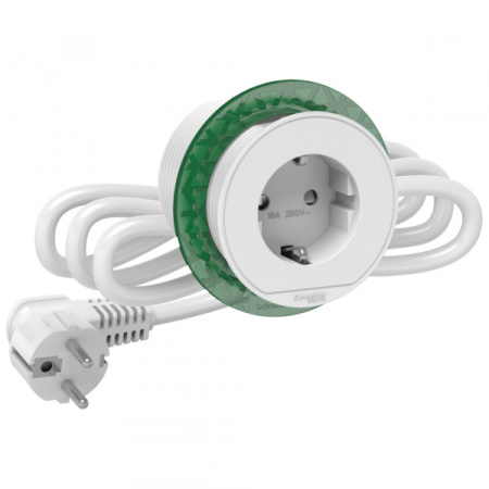 Schneider Electric Unica System+ Белый Блок розеточный 1x (2к+з)
