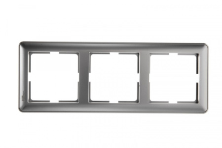Systeme Electric Wessen 59 Матовый хром Рамка 3-ая