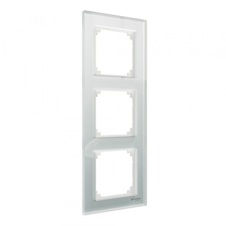 Schneider Electric Merten SM M-Elegance Стекло Белый Кристалл Рамка 3-ая