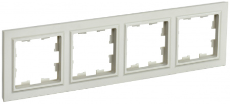 IEK BRITE BASE Бежевый Рамка 4-м РУ-4-БрКр