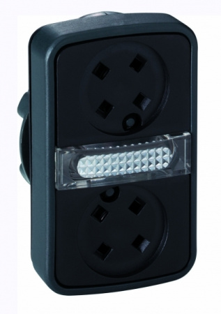 Schneider Electric XB4 Головка кнопки двойная без вставок + LED ZB4BW7A9