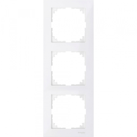 Schneider Electric Merten SM M-Pure Полярно-Бел Рамка 3-ая