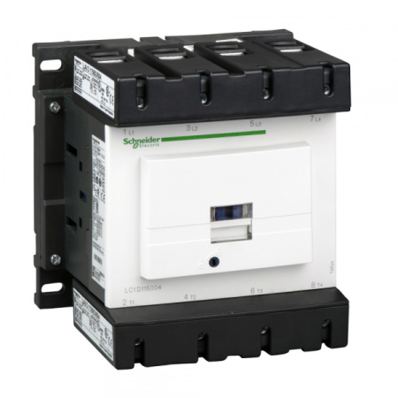 Schneider Electric Contactors D Контактор 4Р (4 НО), АC1 200А, 24В DС зажим под винт