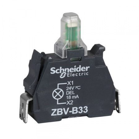 Schneider Electric XB5 Светодиодный блок 24В винтовое крепление ZBVB34