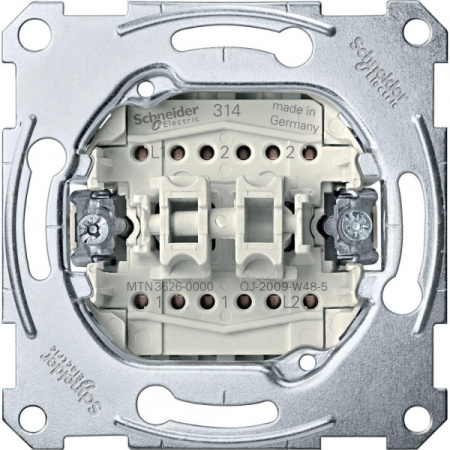 Schneider Electric Merten Механизм QuickFlex Переключателя 2-клавишного 16АХ