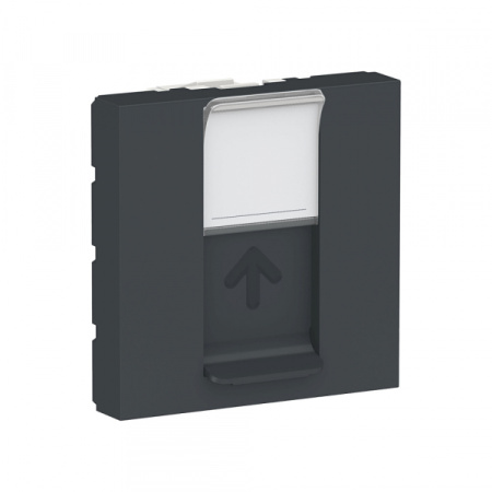Schneider Electric Unica Modular Беж Панель лицевая RJ45, одиночная без коннектора, 2 модуля