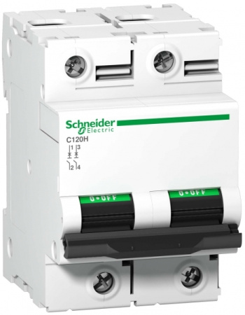Schneider Electric Acti 9 C120H Автоматический выключатель 2P 125А (B) 15кА