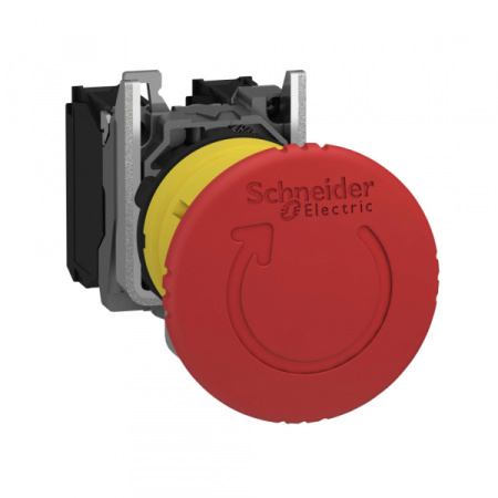 Schneider Electric XB5 Кнопка аварийная грибок d 40мм 1НО+1НЗ возврат поворотом