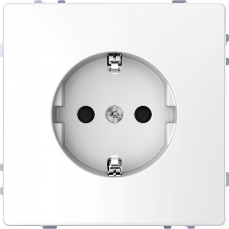 Schneider Electric Merten D-Life Белый Лотос Розетка 16А с/з и шторками