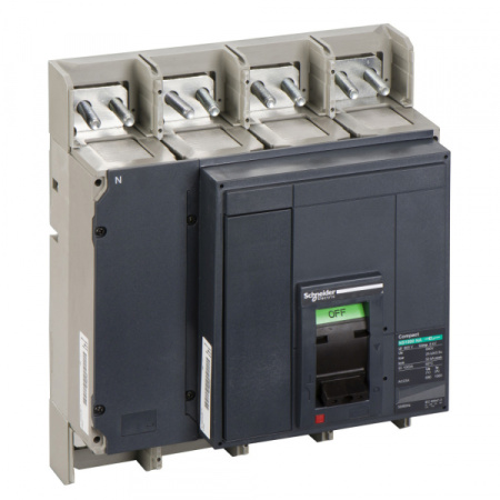 Schneider Electric Compact NS630 Выключатель-разъединитель (рубильник) встраиваемый стационарный 4p 1000А 690В с тумблером IP40