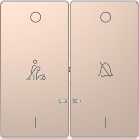 Schneider Electric Merten D-Life Шампань Клавиша 2-ая, линзой LED, символ: «звонок»/горничная