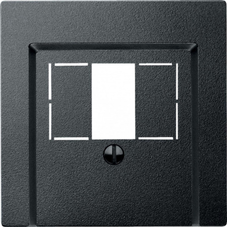 Schneider Electric Merten SM Антрацит Накладка аудиорозетки 2-ой (мех М46701х)