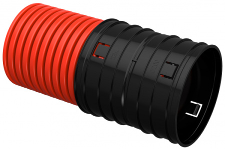 IEK ELASTA Труба гофр. двустенная жесткая ПНД d=200мм (6м)