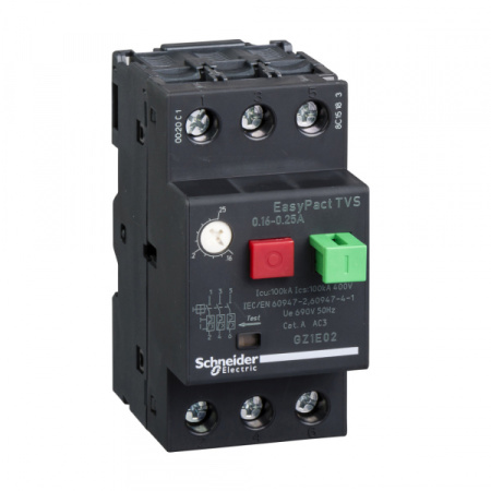 Schneider Electric EasyPact TVS GZ1E Автоматический выключатель 0,16-0,256A