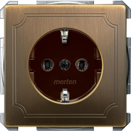 Schneider Electric Merten SD Античная латунь Механизм Розетки 16А с з/к б/шт