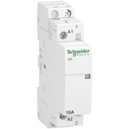 Schneider Electric Acti 9 iCT16A Контактор модульный 16А 250В напряжение управления 12В 1НО 2100Вт