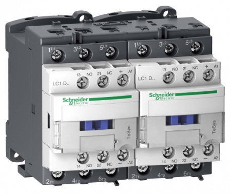 Schneider Electric Contactors D Контактор реверсивный 3Р 32A, НО+НЗ, 24В DС (LC2D32BL)