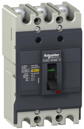 Schneider Electric EasyPact EZC 100B Автоматический выключатель 3P/3Т 15A 7,5кA/400В