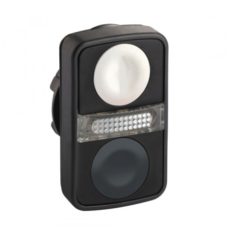 Schneider Electric XB5 Головка кнопки двойная без маркировки + LED ZB5AW7A1720