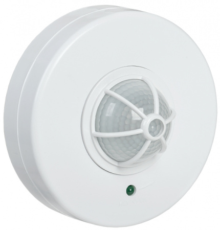 IEK Датчик движения ДД 024 белый, макс. нагрузка 1100Вт, угол обзора 120-360гра, дальность 6м, IP33