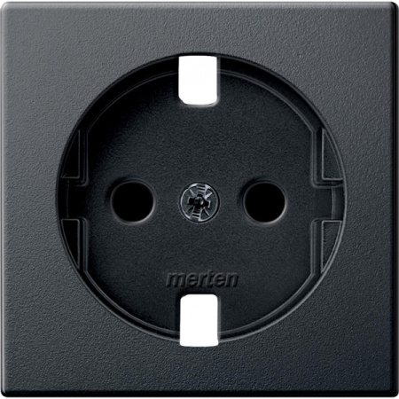 Schneider Electric Merten SM Антрацит Центральная плата для механизма розетки Schuko