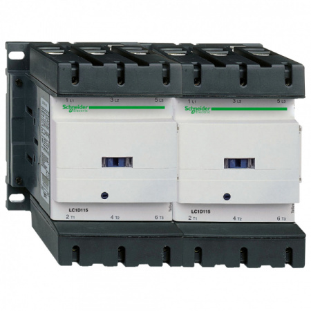 Schneider Electric Contactors D Контактор реверсивный 3Р 115A, НО+НЗ, 220В 50/60Гц, зажим под кольцевой наконечник