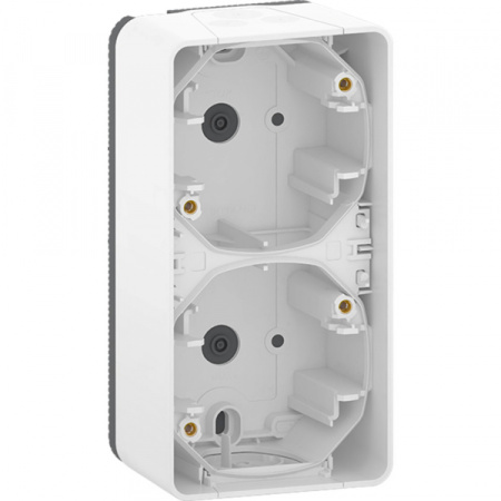 Schneider Electric Mureva Styl наруж Бел Бокс 2-ой для накладного вертикального монтажа, IP55