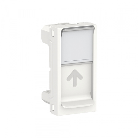 Schneider Electric Unica Modular Бел Панель лицевая RJ45, одиночная без коннектора, 1 модуль