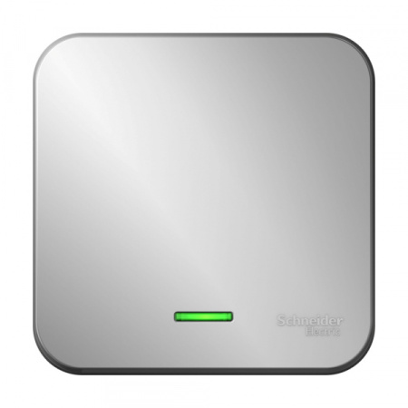 Systeme Electric Blanca наруж Алюминий Выключатель 1-клавишный с подсветкой, 10А, 250B