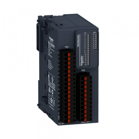 Schneider Electric Дискретный модуль расширения ТМ3 24 вх/вых реле, пружинные клеммы (TM3DM24RG)