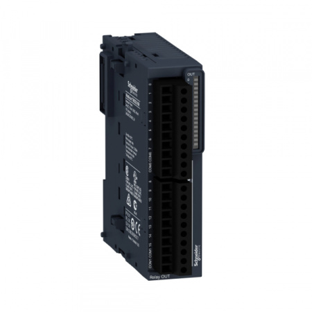 Schneider Electric Дискретный модуль расширения ТМ3 16 выходов реле (TM3DQ16R)