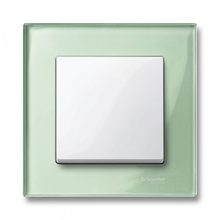 Schneider Electric Merten SM M-Elegance Стекло Зеленое кальцит Рамка 1-ая