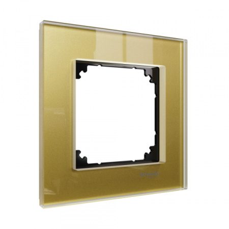 Schneider Electric Merten SM M-Elegance Стекло Золото Рамка 1-ая