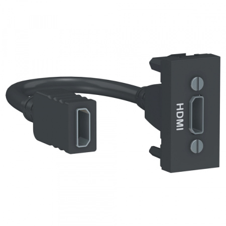Schneider Electric Unica Modular Антрацит Розетка HDMI, 1 модуль