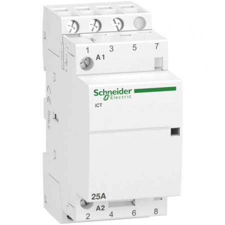 Schneider Electric Acti 9 iCT25A Контактор модульный 3НО 220/240В АС 50Гц
