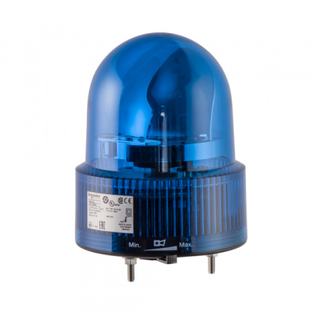 Schneider Electric Лампа маячок вращающийся синяя 24В AC/DC 120мм XVR12B06