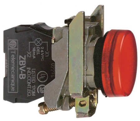 Schneider Electric XB4 Лампа сигнальная 22мм 24В красная ATEX
