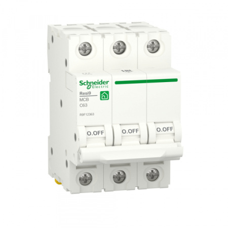 Schneider Electric RESI9 Автоматический выключатель (АВ) С 63А 3P 6000A