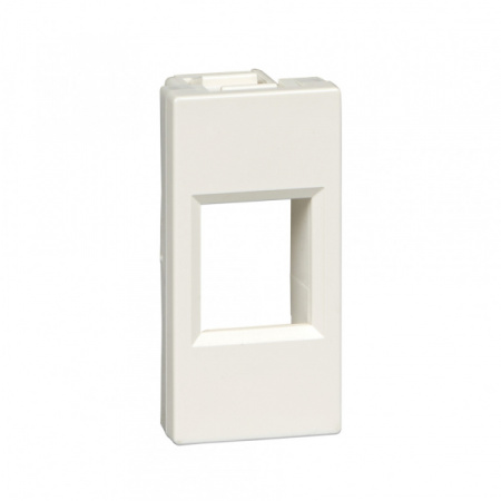 Systeme Electric Лиц.плата W45 1мод 1xKeystone RAL9010