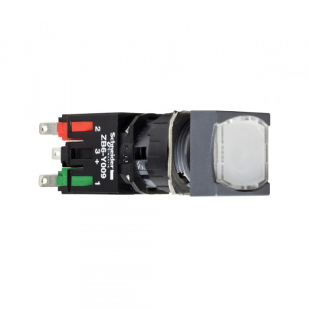 Schneider Electric Кнопка 16мм 12-24В с подсветкой, белая (XB6CF1B5B)