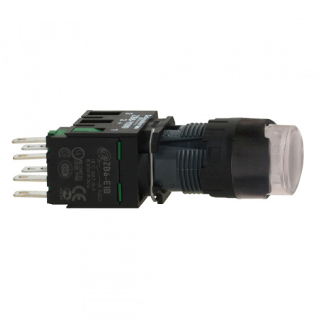 Schneider Electric Кнопка 16мм 12-24В белая XB6AW1B1B