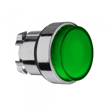 Schneider Electric XB4 Головка кнопки 22мм зеленая с подсветкой ZB4BH33
