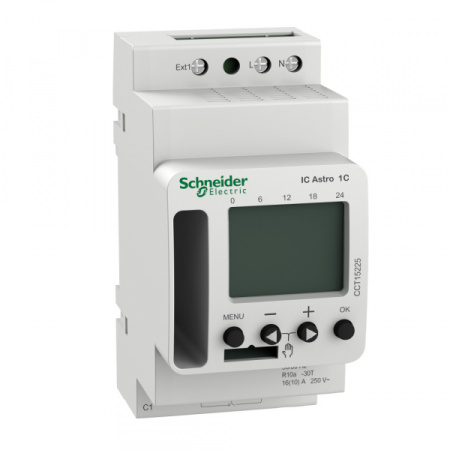 Schneider Electric Астрономическое реле времени ic astro 1с, 1 выход, поддержка bt модуля (excluded)