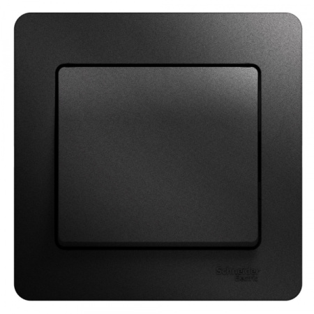 Systeme Electric Glossa Антрацит Выключатель 1-клавишный, сх.1, 10АХ (в сборе)