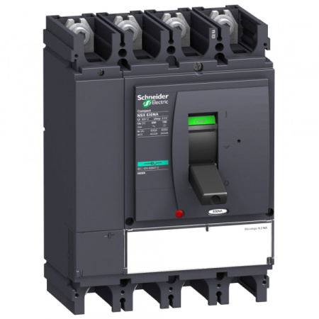 Schneider Electric Compact NSX Выключатель-разъединитель (рубильник) встраиваемый стационарный 4P 630А 690В 150кА рычажковый IP30